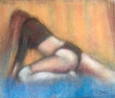 Figure Drawing 6: Eva with White Stocking Figure Drawing 6: Eva with White Stocking