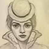 Sketchbook drawing #12 (Portrait study C)